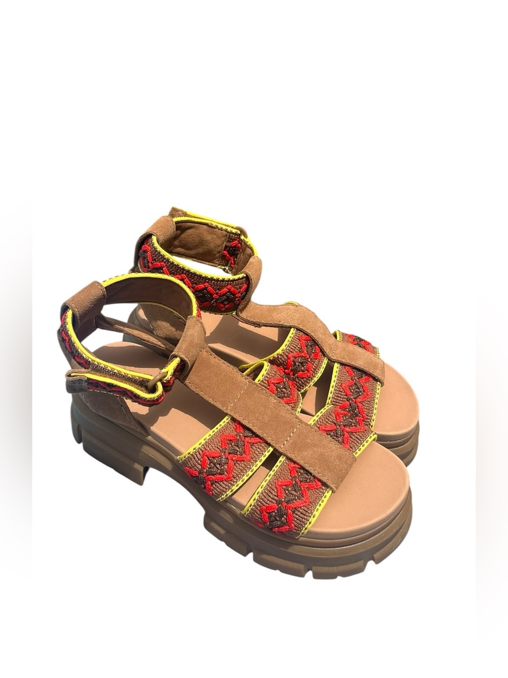 UGG Boho Brown Platform Sandals Size 8.5 Ugg Ashton Size 8.5 - Picture 8 of 16